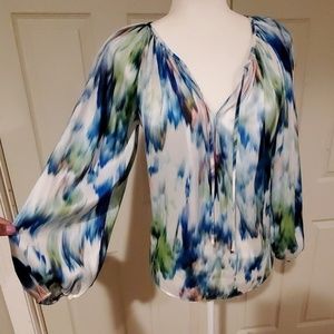 Bell sleeve Ice angel tunic blouse